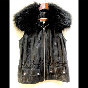 Michael Kors leather vest